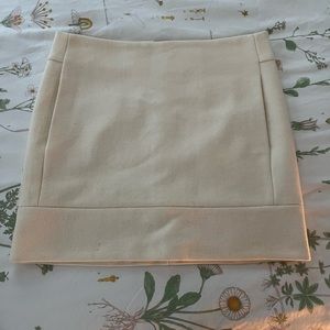 J. Crew Wool Blend Cream Skirt